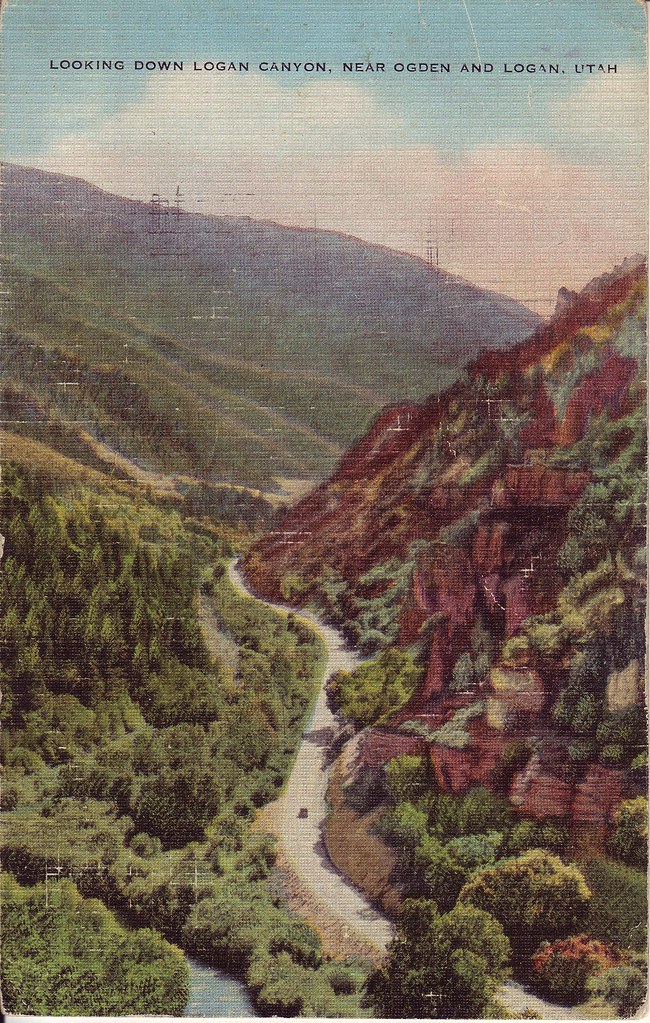 Postcard of the Week: Logan Canyon 1943 by LauraMoncur from Flickr
