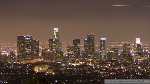 Downtown LA at night