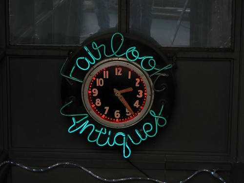Fairlook Antiques Sign Clock