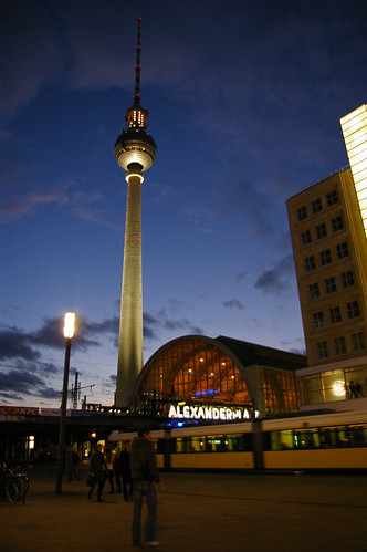 Alexanderplatz w/ TV tower & Tram