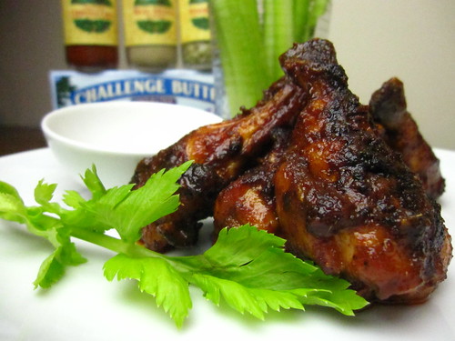Baked Chipotle Chicken Wings w/ Challenge Butter