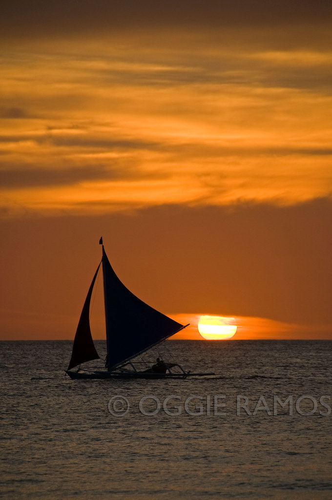 Boracay Sailboat Sunset