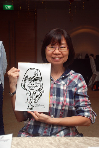 caricature live sketching for birthday party 220110 - 16