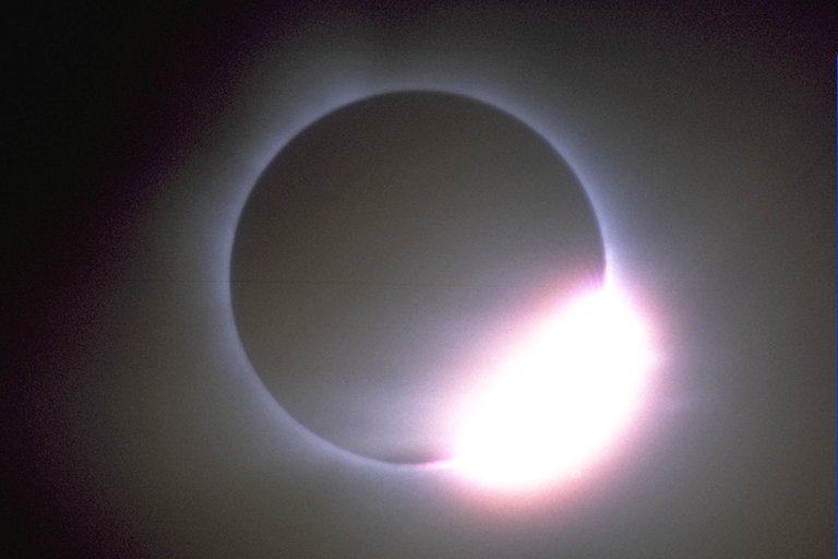The "Diamond Ring" at the end of eclipse