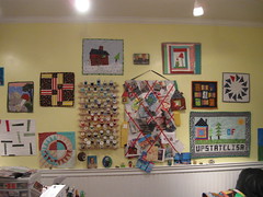 my cherished quilties on the wall