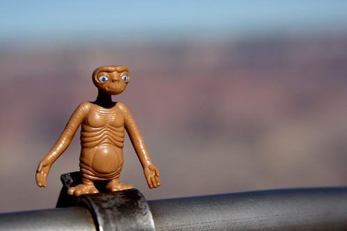 E.T. lands in the Grand Canyon