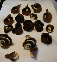 fiori cioccolato plastico