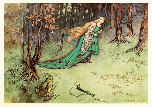 022-La rana principe-The fairy book  the best popular fairy stories -Goble Warwick 1913