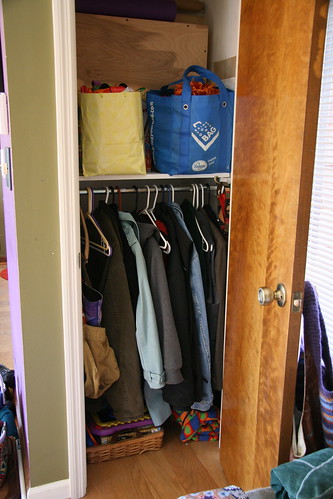 Rachel's front closet- finished