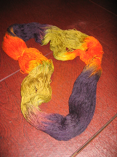 Clarkie's hand dyed yarn
