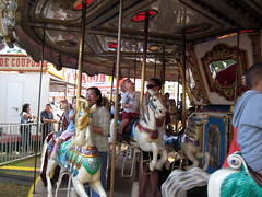 Preparing to "ride" the merry-go-round