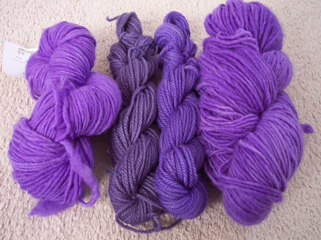 handdyed Jacquard dyes "lilac"