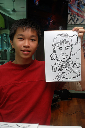 Caricature live sketching for M Hotel - 2