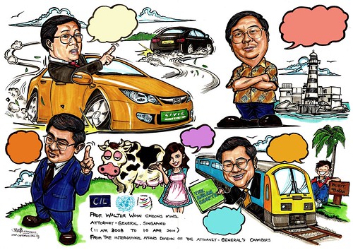 Caricature montage for Attorney-General Singapore 2010 - no caption A2