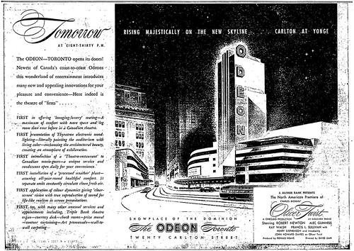 Vintage Ad #969: Grand Opening of the Odeon Toronto