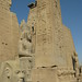 Temple of Luxor, giant seated statue of Ramses II in front of the first pylon (2) by Prof. Mortel