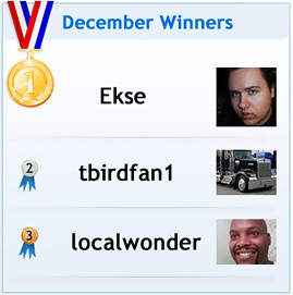 December 09 Bonus Winners