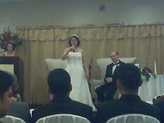 I love weddings, especially where the bride sings karaoke!