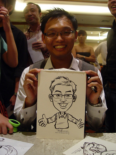 Caricature live sketching for wedding dinner 221109 - 11