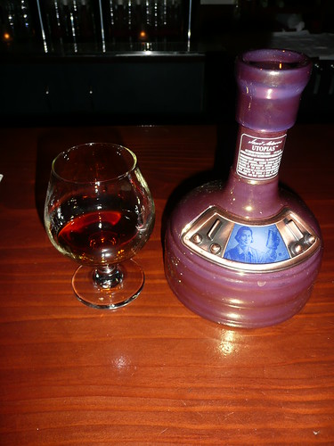 The Utopias comes in a cool ceramic bottle, shaped like a copper color mash kettle (discolored in this shot)