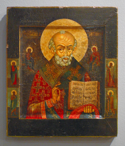 Russian Icon, at the Saint Louis University Museum of Art, in Saint Louis, Missouri, USA - Saint Nicholas 3
