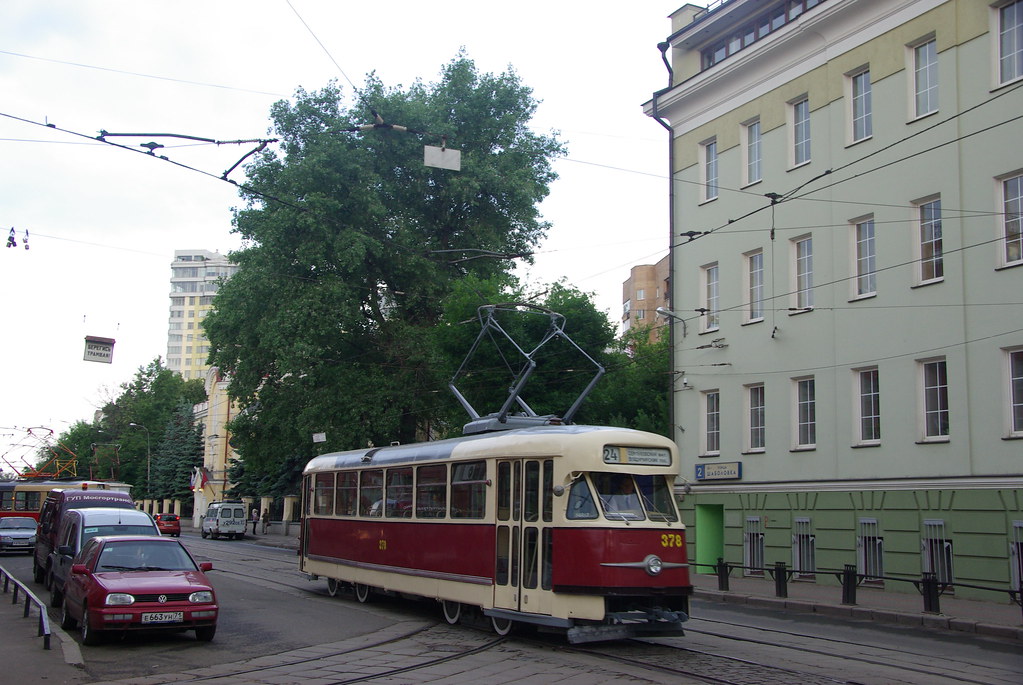 фото: Moscow tram Tatra T2 378  _20090613_054 Tatra T2