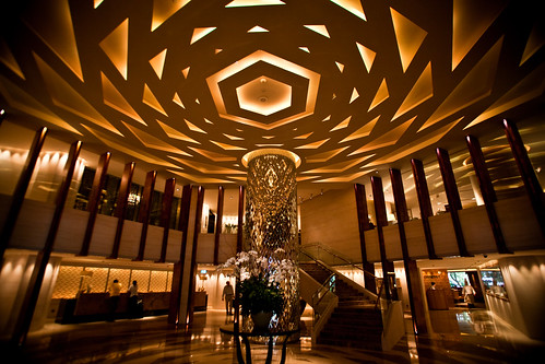 Modern Hotel Lobby.