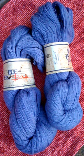 Re Fa Baruffa laceweight yarn in lilac (2 skeins)