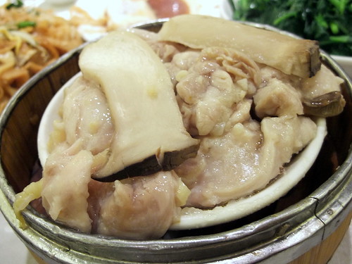 Steam Chicken with King Oyster Mushroom