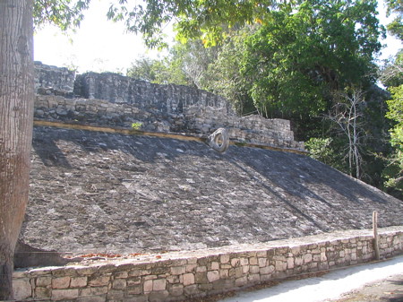 Another view of the ball court