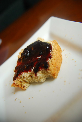 Sheila's Irish Soda Bread with butter and jam