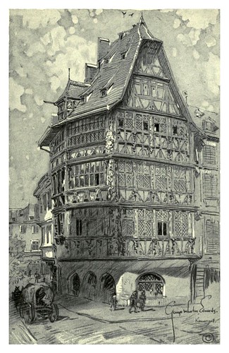 021- Estrasgurgo- El edificio Kammerzall-Alsace-Lorraine-1918- Edwards George Wharton