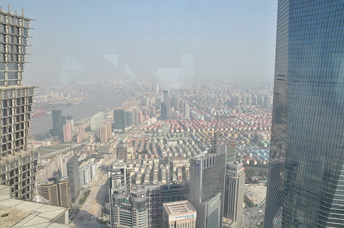 View on Shanghai from 88th floor