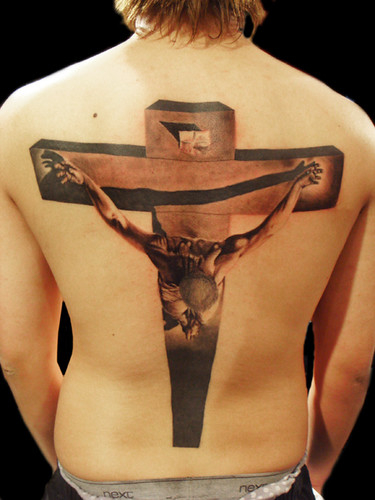 Salvador Dali`s cross tattoo. Miguel Angel Custom Tattoo Artist