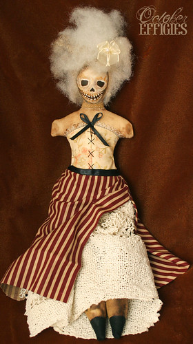skull corset doll