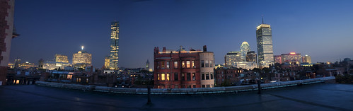 Boston Back Bay from a Roof