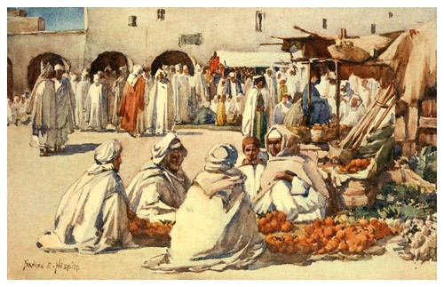 011-Mercado de frutas en Biskra-Algeria and Tunis (1906)-Frances E. Nesbitt