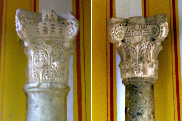 Capiteles de avispero califales en Sevilla