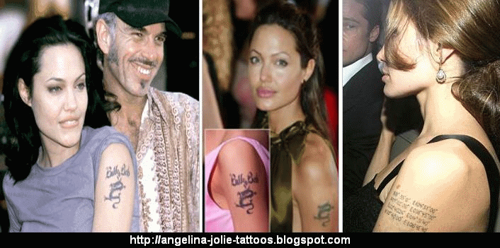 Angelina Jolie Tattoos gallery