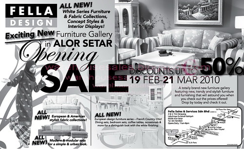 19 Feb - 21 Mar: Fella Design Opening Sale @ Alor Setar