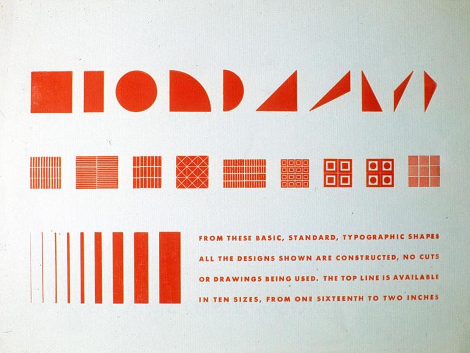 From These Basic, Standard, Typographic - design by Alvin Lustig
