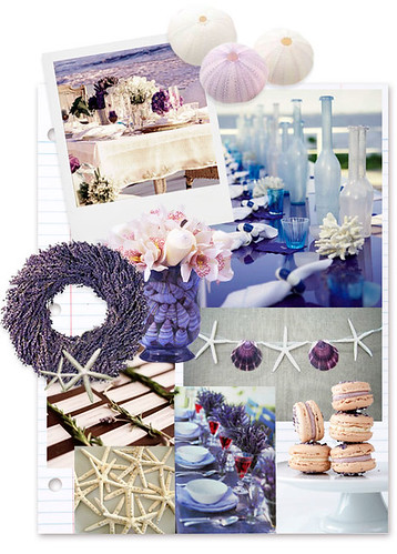 Lavender seaside decorating ideas We love the simplicity of blue and 