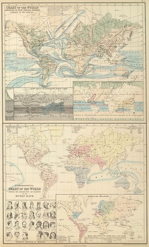 World physical and ethnological charts