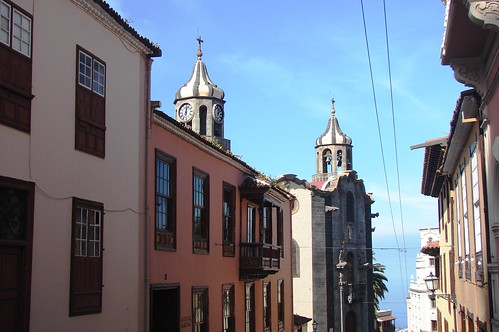 A look down the street at the Church of the Conception