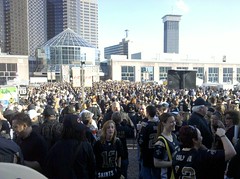 Dome crowd before NFC Championship
