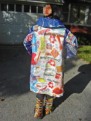 "21st Century Fusion" fused plastic bags coat ~ photo 10