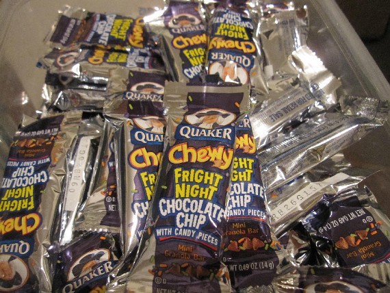 We Gave Out Quaker Fright Night Granola Bars
