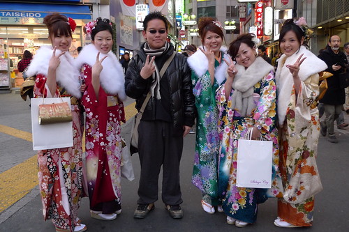 Me with Kimono girls
