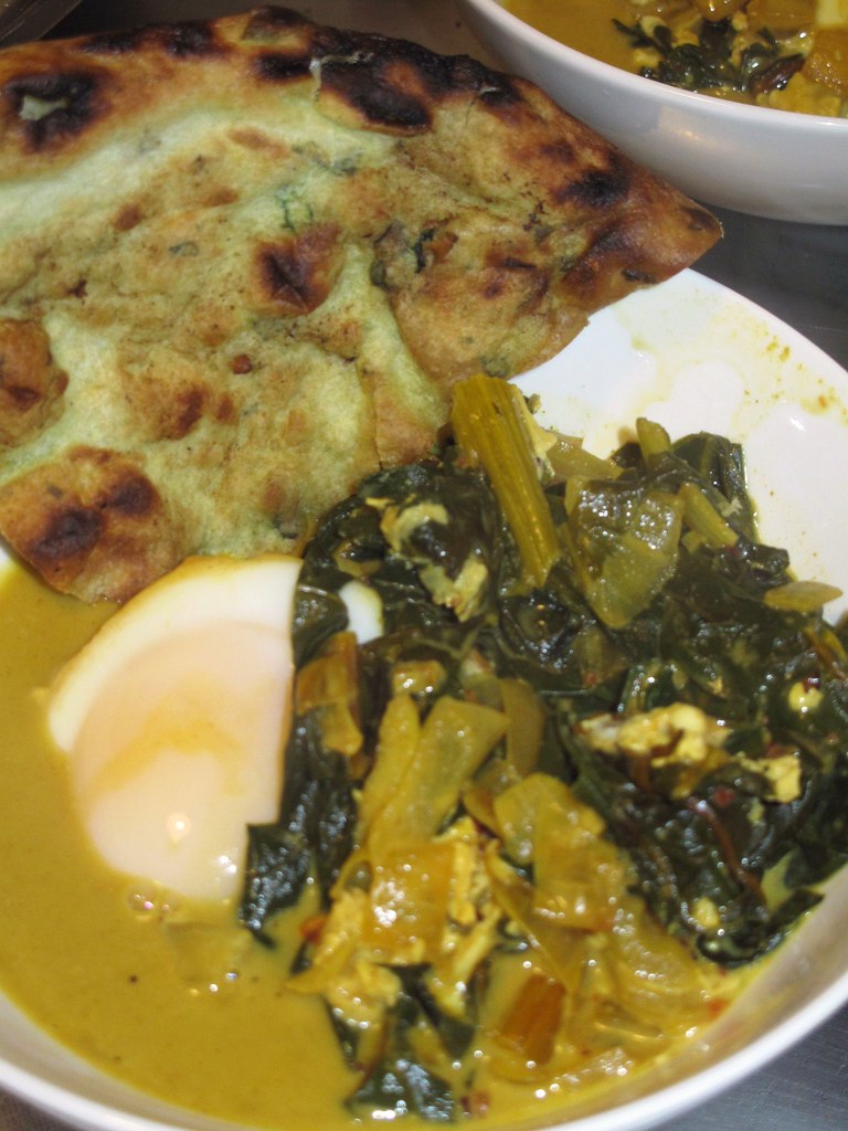 curried winter greens