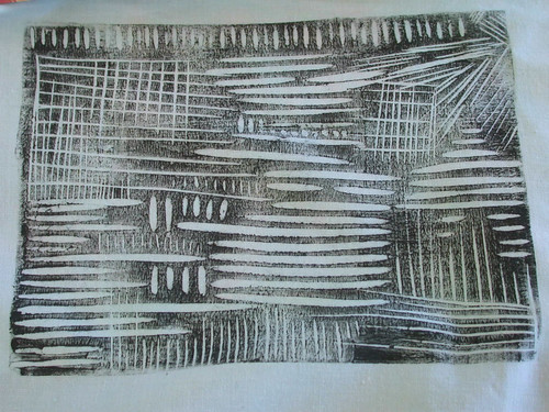 lino cutting experiments